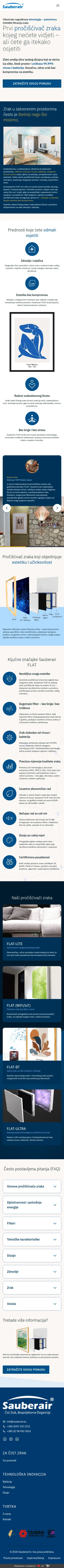 sauberair website full mobile view
