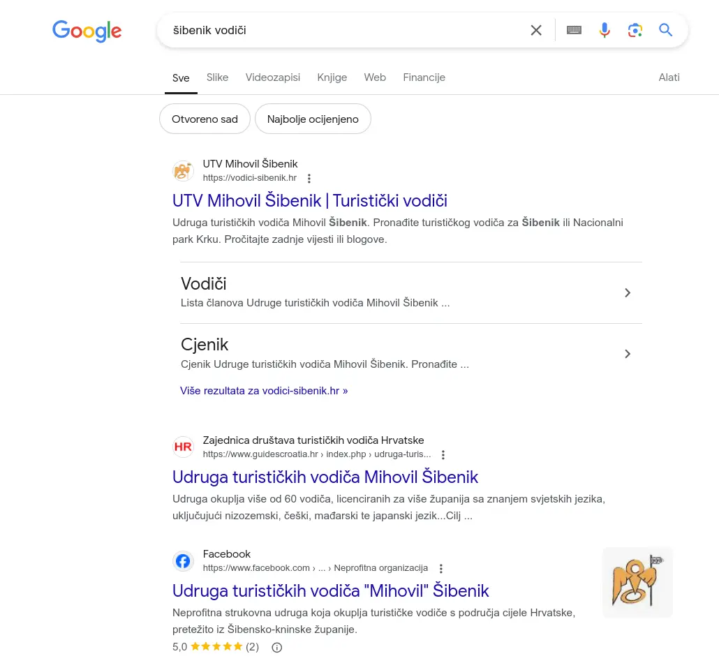 vodici sibenik seo ranking