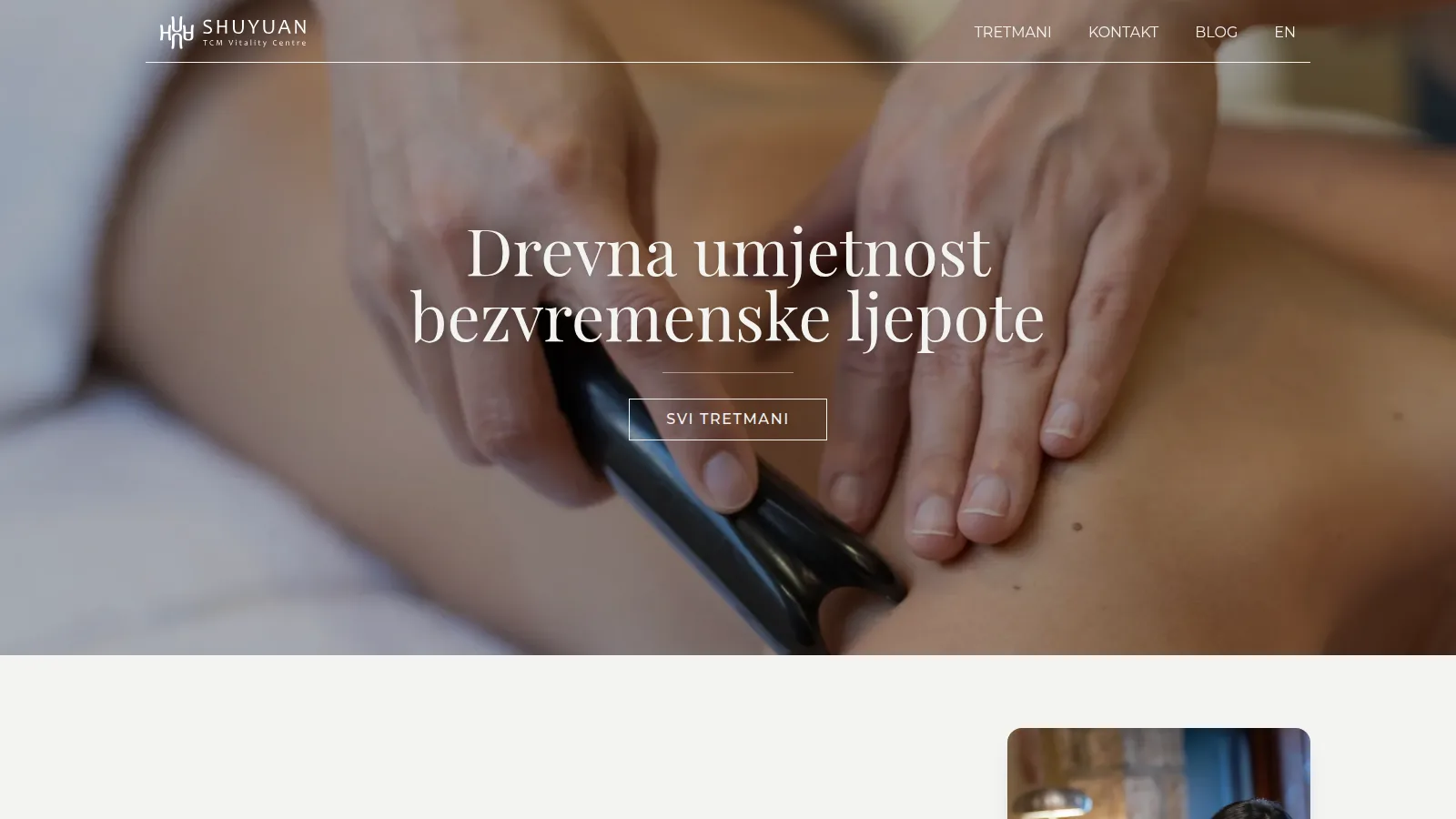 Shuyuan — a website with a bilingual blog for a Šibenik TCM centre