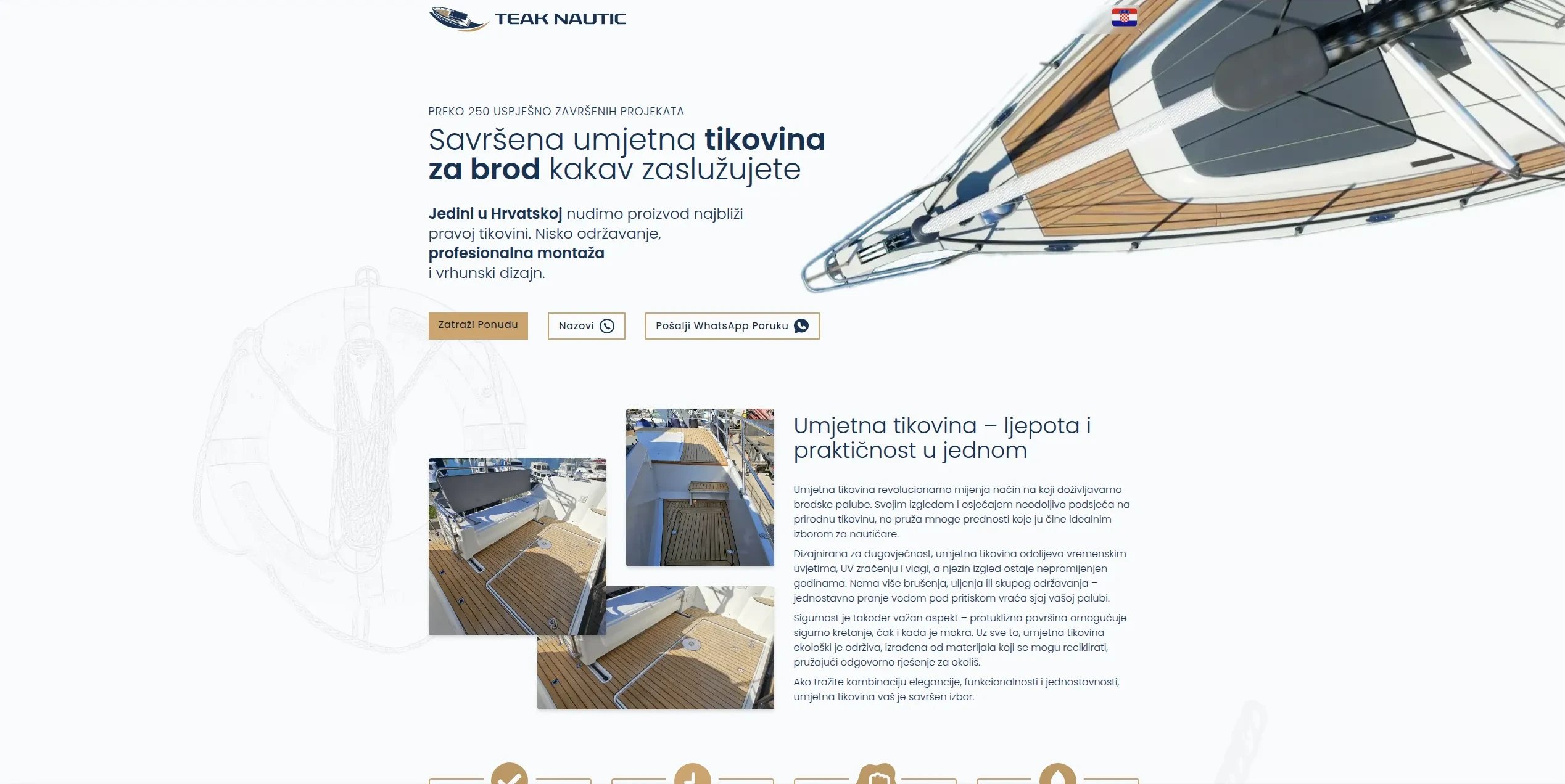 TEAK NAUTIC web stranica
